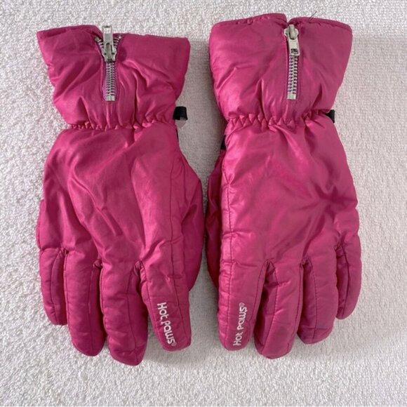 5/$25 Hot Paws Fuchsia Pink Winter Gloves - Picture 1 of 12
